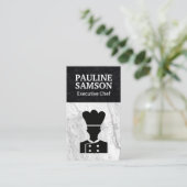 Führungskraft-Koch-Logo Visitenkarte (Stehend Vorderseite)