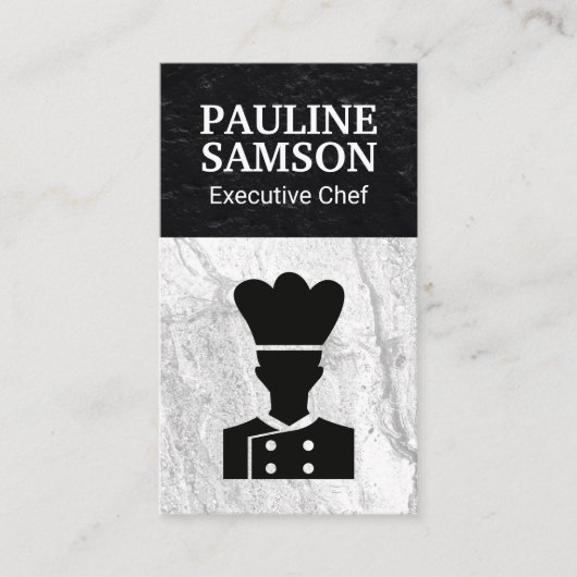 Führungskraft-Koch-Logo Visitenkarte (Vorderseite)