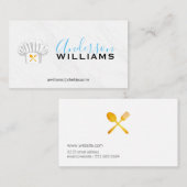 Führungskraft Koch Marmor Visitenkarte (Vorne/Hinten)