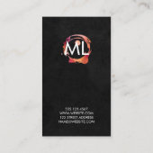 Führungskraft Koch Marmor Zeitgenössische Wasserfa Visitenkarte (Rückseite)