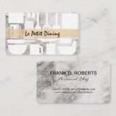 Führungskraft Koch Marmorschleifhauben Visitenkarte (Vorne/Hinten)