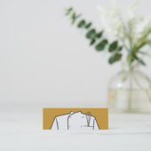 Führungskraft Koch Mini-Visitenkarte Mini Visitenkarte (Stehend Vorderseite)