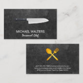 Führungskraft Koch Slate | Kulinarisch Visitenkarte (Vorne/Hinten)