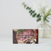 Führungskraft Koch | Steaks | Küchengeschirr Visitenkarte (Stehend Vorderseite)