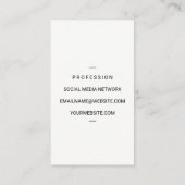 Führungskraft Koch | Verspätung | Kulinarisches Me Visitenkarte (Rückseite)