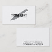 Führungskraft Koch Visitenkarte (Vorne/Hinten)