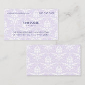 Führungskraft Lavendel und White Damask Visitenkarte (Vorne/Hinten)