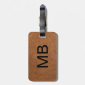 Führungskraft-Leder-Blick Gepäckanhänger (Rückseite vertikal)