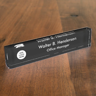 Führungskraft-Logo-Schreibtisch-Namen-Plakette Namensplakette