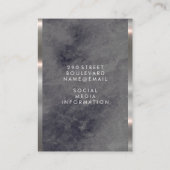 Führungskraft Lux Trim | Schwarzer Marmor Visitenkarte (Rückseite)