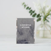 Führungskraft Lux Trim | Schwarzer Marmor Visitenkarte (Stehend Vorderseite)