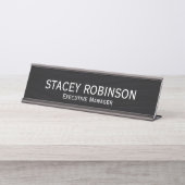 Führungskraft Manager Schreibtischnamensplakette (Vorderseite )