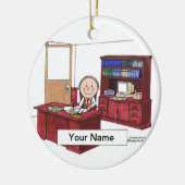 Führungskraft — Männlich Keramikornament (Links)