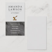 Führungskraft | Marble Gavel Law Terminkarte (Vorne/Hinten)