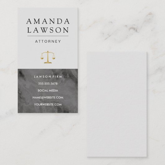 Führungskraft | Marmorgesetz Terminkarte (Vorne/Hinten)