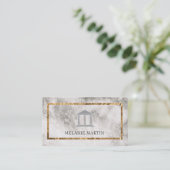 Führungskraft Marmorgoldfolie Visitenkarte (Stehend Vorderseite)