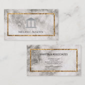 Führungskraft Marmorgoldfolie Visitenkarte (Vorne/Hinten)