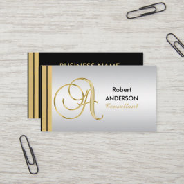 Führungskraft-mit Monogramm Visitenkarte