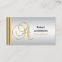 Führungskraft-mit Monogramm Visitenkarte