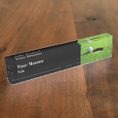 Führungskraft Monogram Golf Gift Desk Name Plakat Namensplakette (Seite)