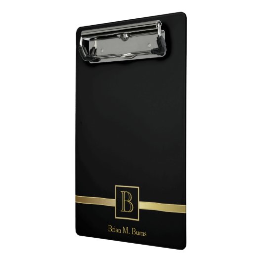 Führungskraft-Monogramm-Design Mini Klemmbrett (Gewinkelt2)