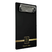 Führungskraft-Monogramm-Design Mini Klemmbrett (Schrägansicht)