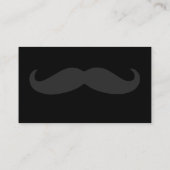 Führungskraft Mustache Dark Visitenkarte (Rückseite)