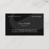 Führungskraft Mustache Dark Visitenkarte (Vorderseite)