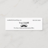 Führungskraft Mustache Mini Visitenkarte (Vorderseite)