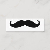 Führungskraft Mustache Mini Visitenkarte (Rückseite)