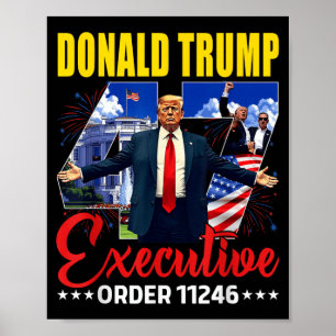 Führungskraft Order 11246 47. Präsident Trump 2025 Poster