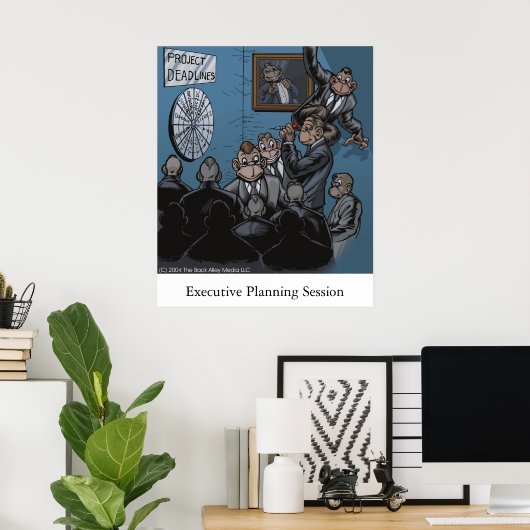 Führungskraft Poster (Heimbüro)