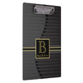 Führungskraft Professionelles Monogramm-Design Klemmbrett (Rechts)