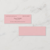 Führungskraft Rosa Mini Visitenkarte (Vorne/Hinten)