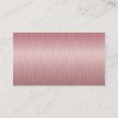 Führungskraft Ruby Brush Steel Monogram Visitenkarte (Rückseite)