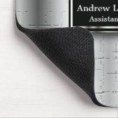 Führungskraft - Schwarz-Silber-Metallic-Akzente Mousepad (Ecke)