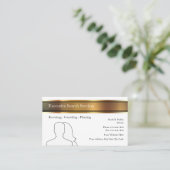 Führungskraft Search Anstellung Agency Business Ca Visitenkarte (Stehend Vorderseite)