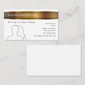 Führungskraft Search Anstellung Agency Business Ca Visitenkarte (Vorne/Hinten)