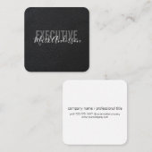 Führungskraft | Signature Series Lux Quadratische Visitenkarte (Vorne/Hinten)