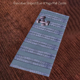 Führungskraft Striped-Blue-II Yogamatte