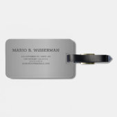 Führungskraft Style - mit Monogramm Name aus Goldm Gepäckanhänger (Rückseite horizontal)