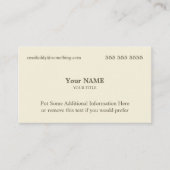 Führungskraft Visitenkarte (Vorderseite)