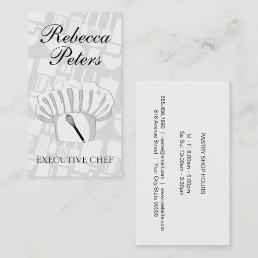 Führungskraft Visitenkarte (Vorne/Hinten)