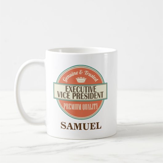 Führungskraft-Vizepräsident Personalized Mug Gift Kaffeetasse (Links)