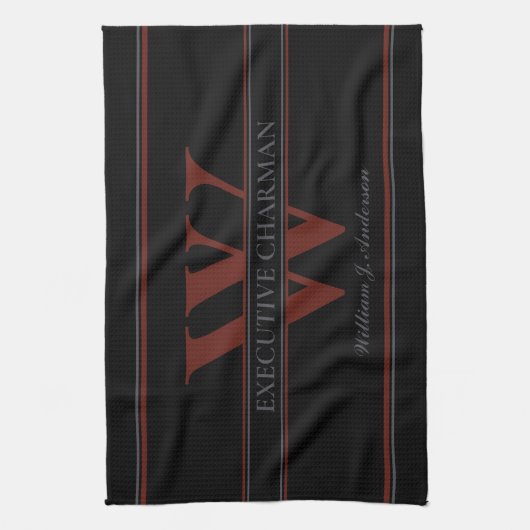 Führungskraft Vorsitzender Char-man Pun GRILLEN Geschirrtuch (Vertikal)