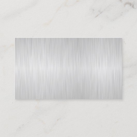 Führungskraft Weißstahl-Monogramm Visitenkarte (Rückseite)