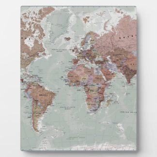 Führungskraft Weltkarte Fotoplatte