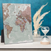 Führungskraft Weltkarte Fotoplatte (Seite)