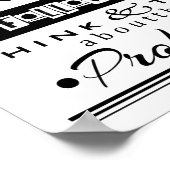 Führungskräfte denken und sprechen über Lösungen Poster (Ecke)