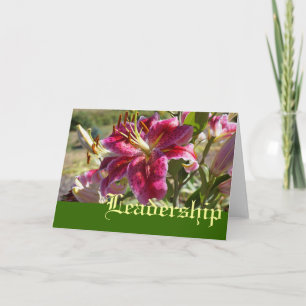 Führungskräfte Grußkarten individuell Lily Flower Feiertagskarte